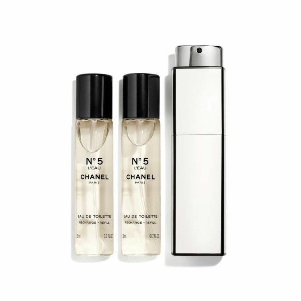 CHANEL N°5 L'Eau Eau de Toilette 20ml Spray + 2 Refills 3x20 ml POISTUU