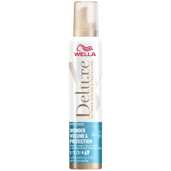 Wella Deluxe Wonder Volume Protection muotovaahto Ultra strong 200 ml