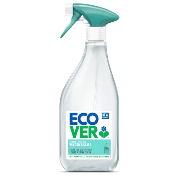 Ecover Ikkunan puhdistussuihke Vihreä tee & Greippi 500 ml UUTUUS