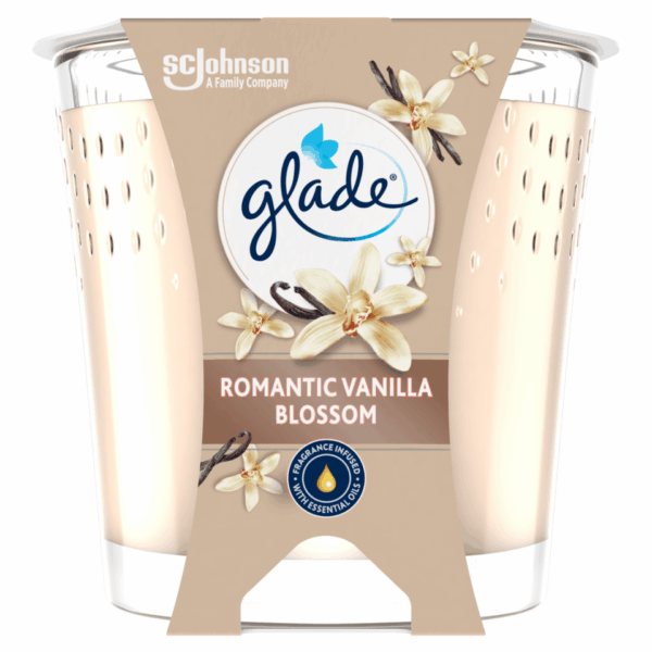 Glade tuoksukynttilä Romantic Vanilla Blossom 112 g  POISTUU