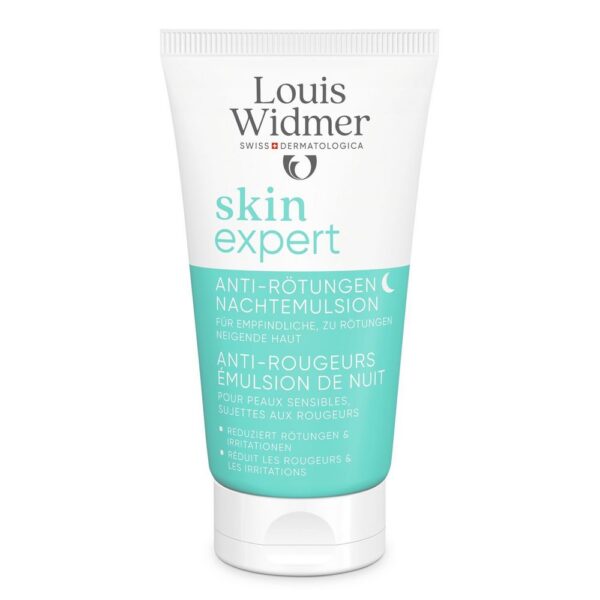 Louis Widmer skinexpert Anti-Redness Night Emulsion Hajusteeton 50ml