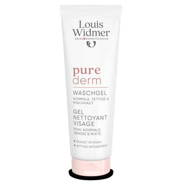 Louis Widmer purederm Facial Wash Gel Hajusteeton 125ml