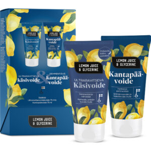Lemon Juice & Glyserine Lahjapakkaus Ultraravitseva käsivoide ja Pehmentävä jalkavoide
